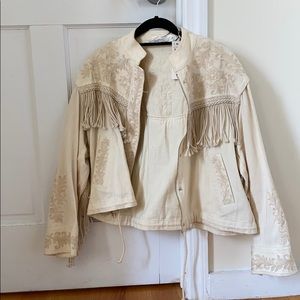 Cream Zara Jacket